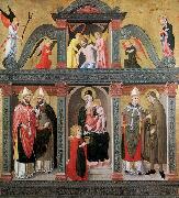 DOMENICO DA TOLMEZZO St Lucy Altarpiece (Pala di S. Lucia) eth oil painting on canvas